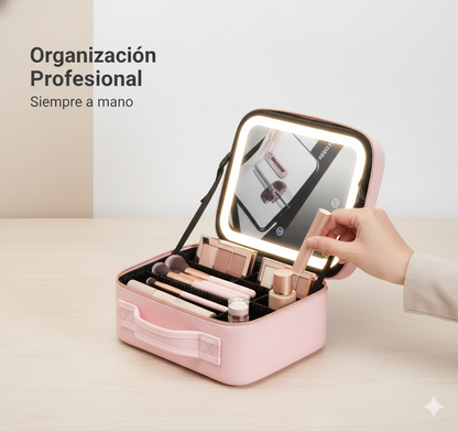 LumiCase Estuche Portatil Maquillaje Luz Led