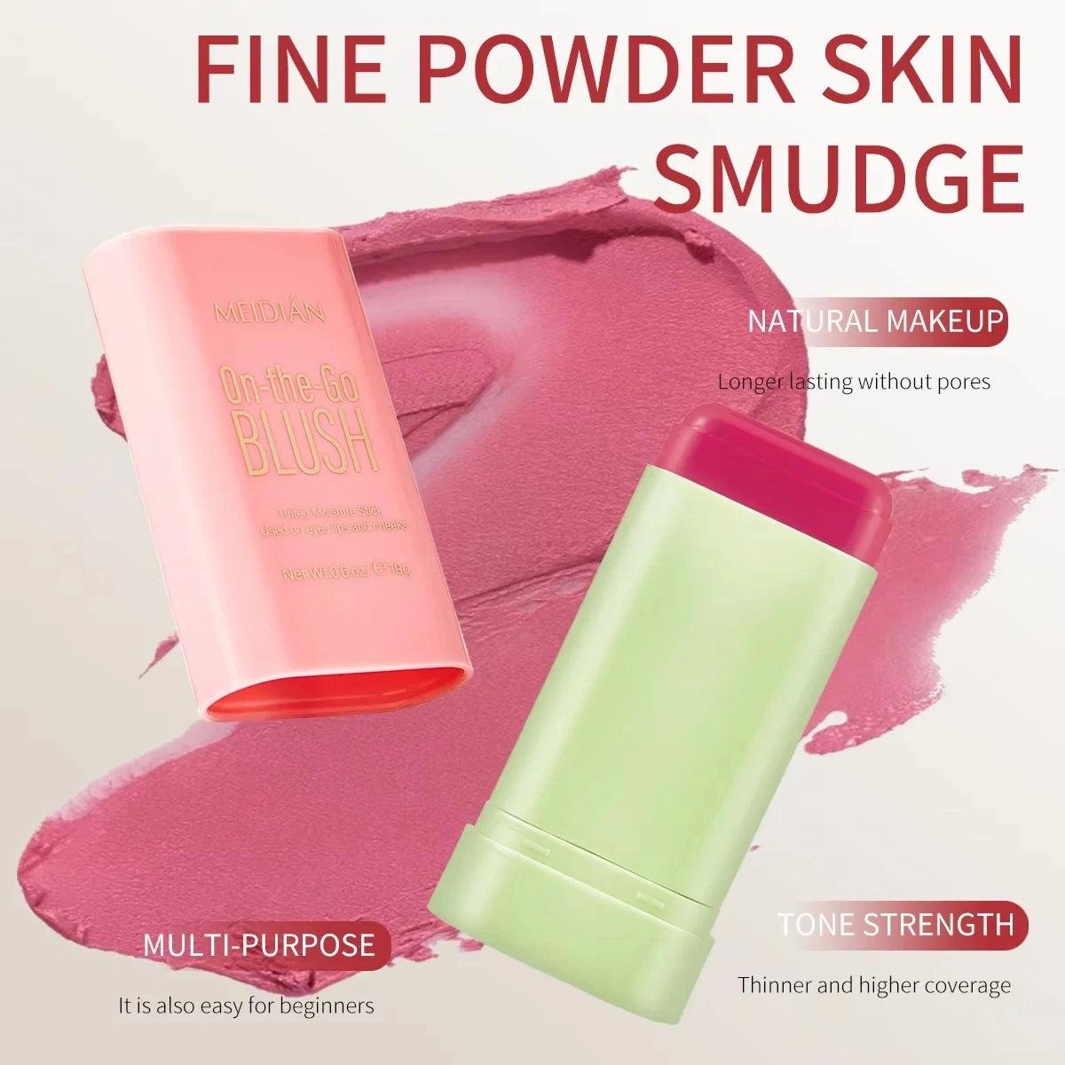 Barra Color 3 en 1 (sombra + labial + rubor) 2x1